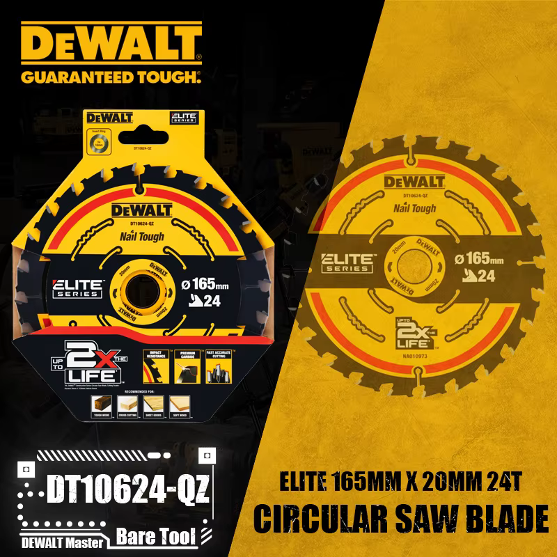 DEWALT DT10624-QZ DT10640-QZ lame de scie circulaire série ELITE lame de scie circulaire ELITE 165MM