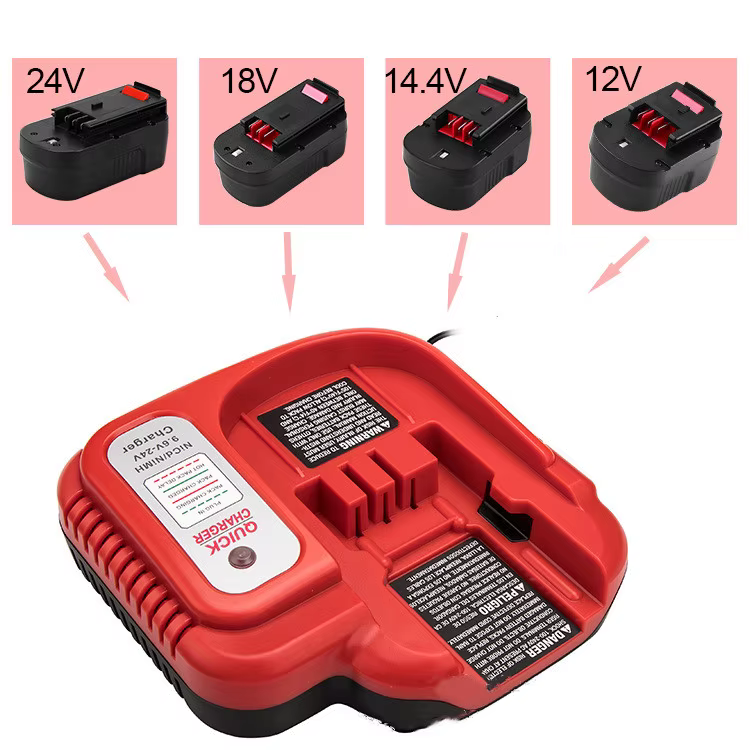 Chargeur de batterie de remplacement pour batterie Black & Decker ni-cd Ni-MH multi-vol 9.6V/12V/14.