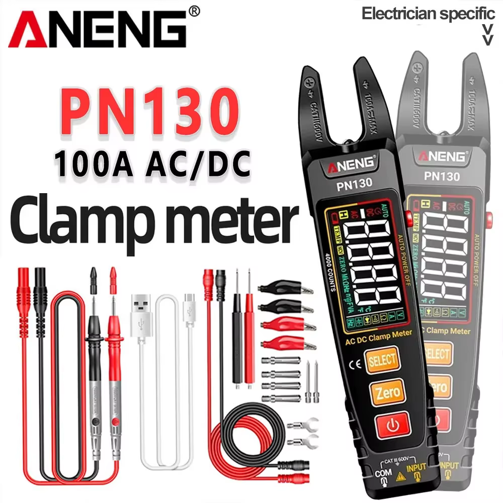 Pince multimètre numérique Intelligent ANENG 4000 points tension AC/DC courant portable capacité rés