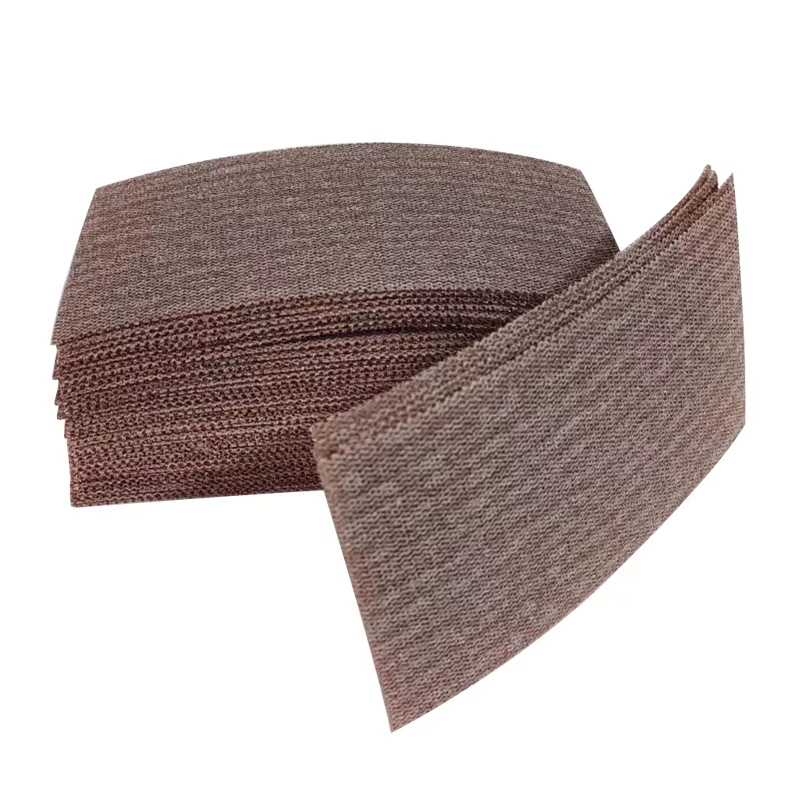 Papier abrasif sec rectangulaire 90 × 180mm maille sable 80-400 grain dos polaire aspirateur adapté