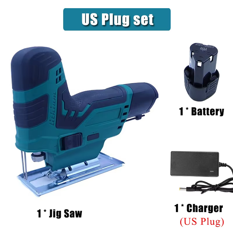 Scie sauteuse électrique sans fil 80mm, Mini scie à bois Rechargeable, outil électrique de coupe du 