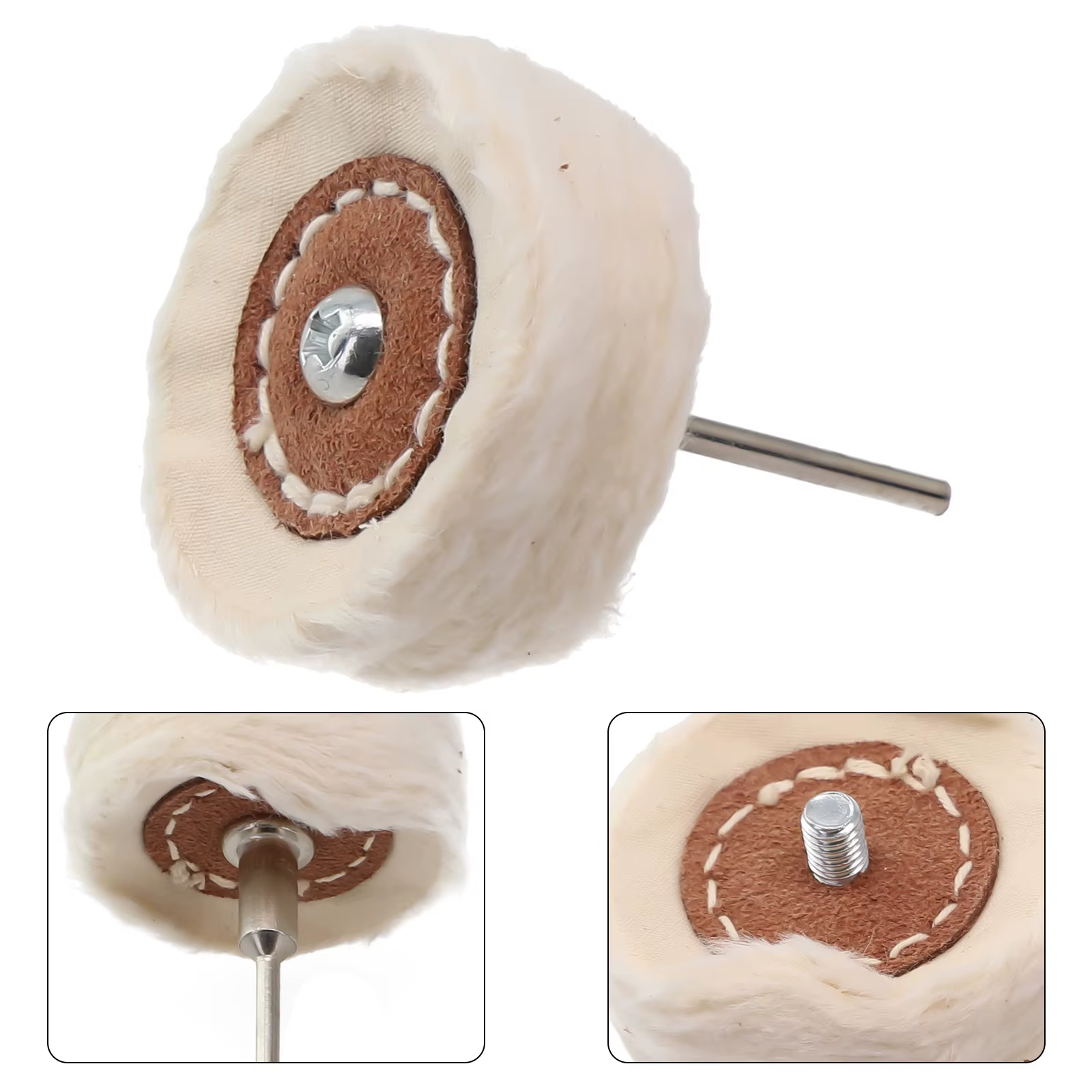 Roue de polissage en tissu de 50mm, roue de polissage pour bijoux en or et argent, tampon de polissa