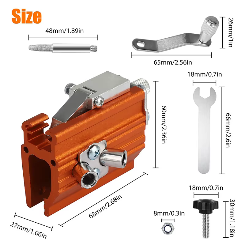 Affûteur de chaîne de tronçonneuse portable, outil de meulage manuel pour usage domestique, machine 