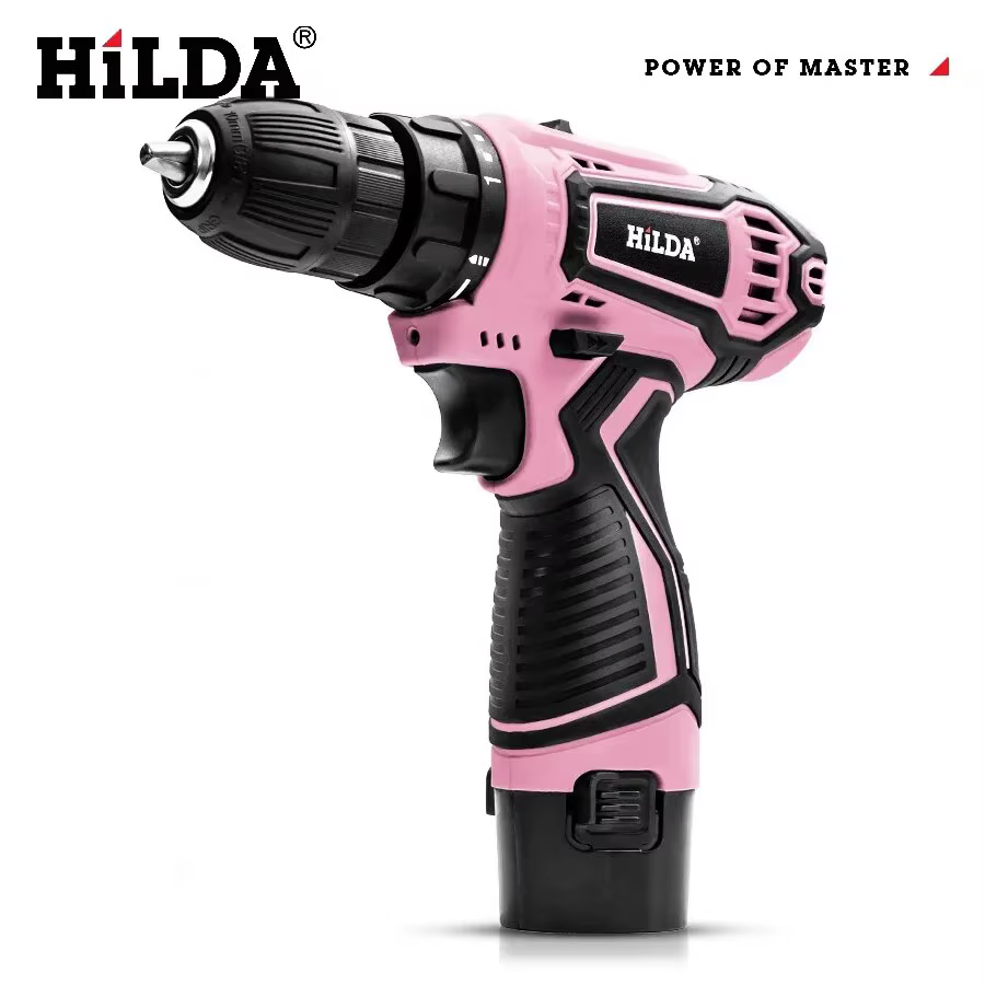 HILDA-Perceuse électrique sans fil 12V, tournevis électrique, mini pilote d'alimentation sans fil, b