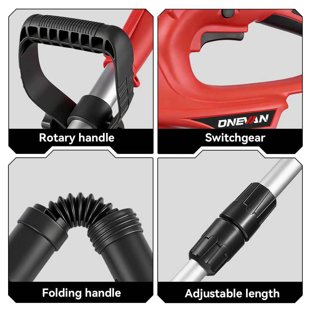 ONEVAN 10 pouces tondeuse à gazon électrique sans brosse 36000 tr/min coupe gazon sans fil outil éle