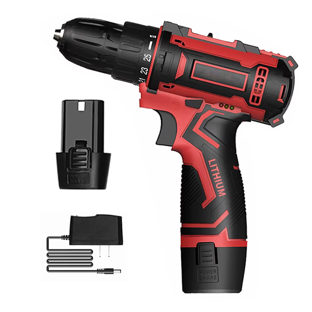 Tournevis électrique sans fil, perceuse à percussion 2V/16.8V 650W perceuse électrique haute puissan