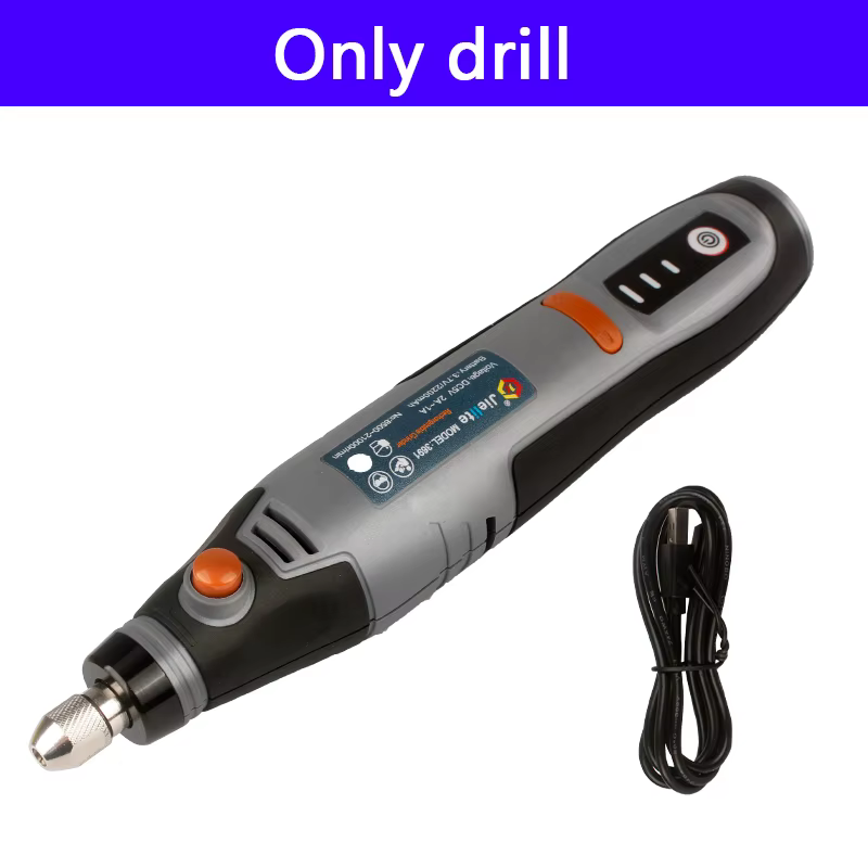 Mini perceuse électrique sans fil, vitesse variable, sans fil, projets de gravure, stylo de polissag