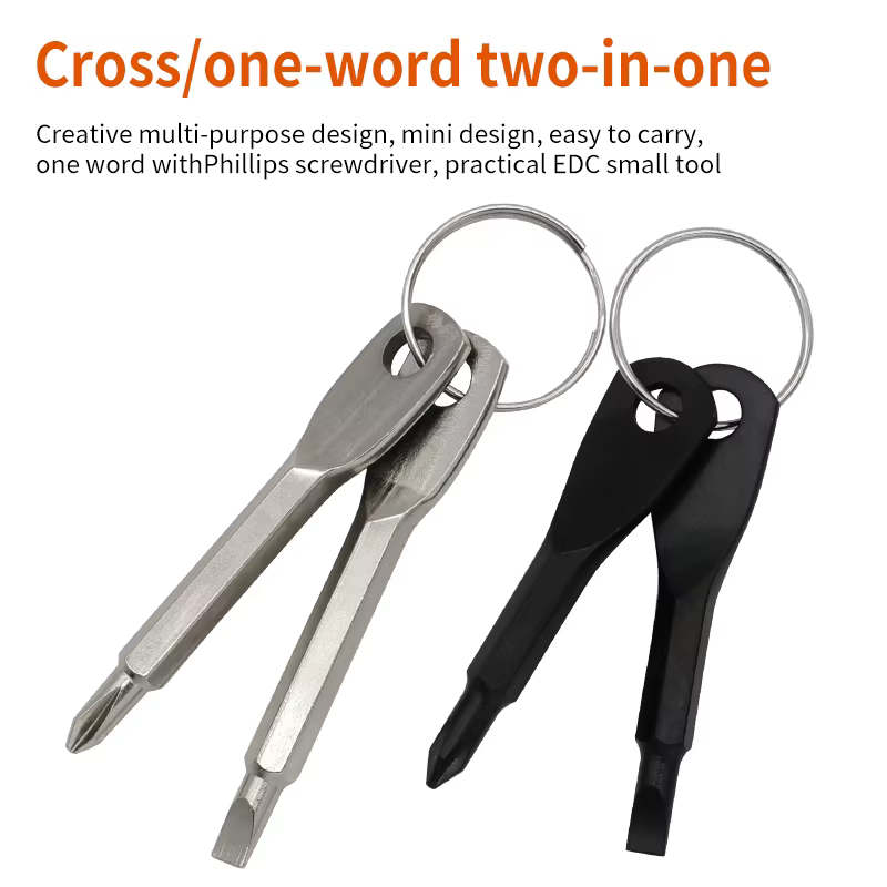 Tournevis à fente Phillips Portable, porte-clés, Mini outil de réparation de poche, Gadget