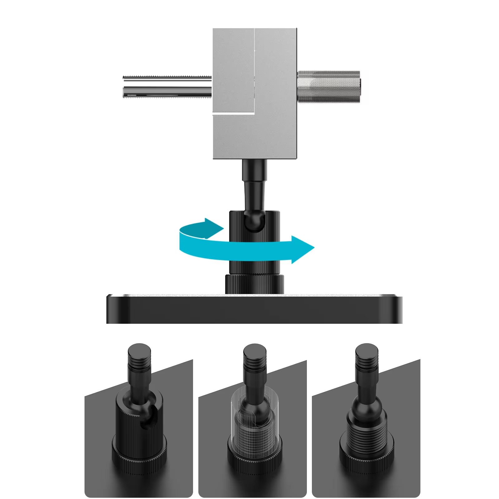 MAZHA T0010 Mini étau de table portable 2-en-1, pince réglable compacte, outil de précision pour le 