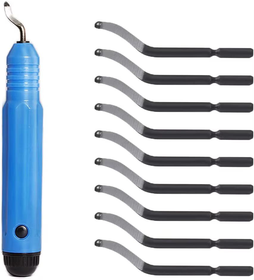 Outil d'ébavurage manuel 12 en 1, ensemble de coupe-métal avec lames d'ébavurage rotatives, couteau 