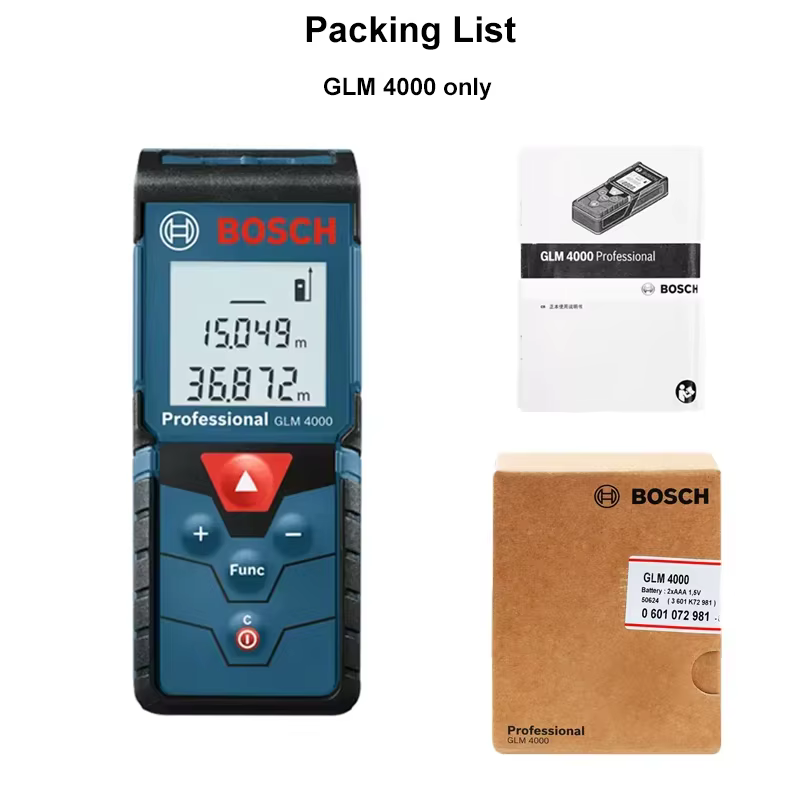 Bosch 40M télémètre Laser GLM 400/4000 Multi Modes télémètre numérique haute précision Laser ruban à