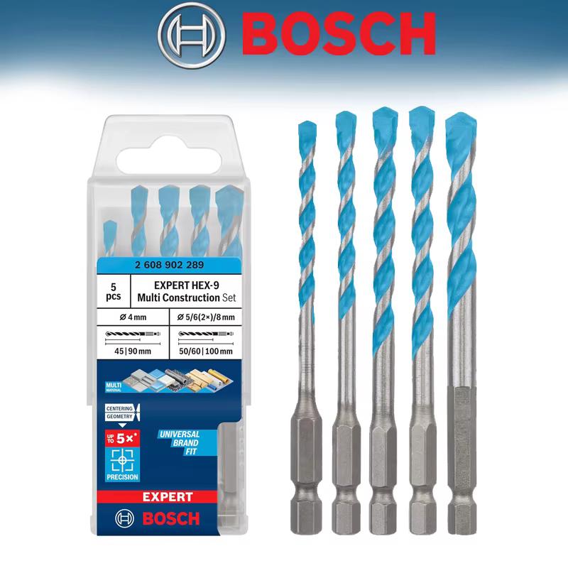 BOSCH Original 2608902289 Foret à tige hexagonale HEX-9, jeu d'outils de perçage multifonctionnel ré