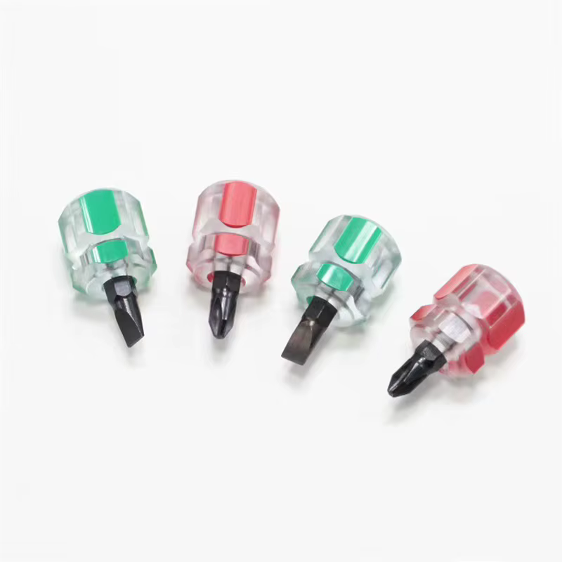 Kit de tournevis, Mini petit tournevis à tête de radis Portable, poignée transparente, réparation ou