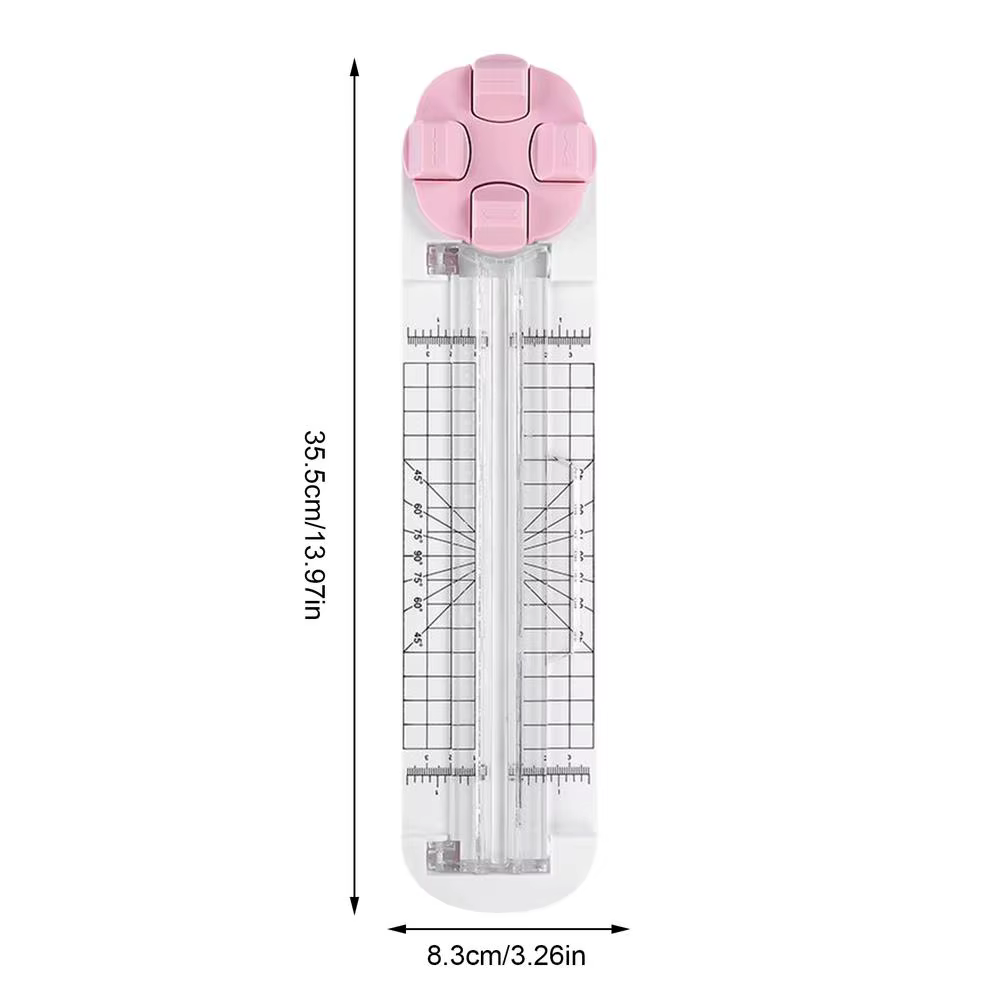 Coupe-papier multifonction 4 en 1, outil de Scrapbooking avec lames de frottement perforées à ondes