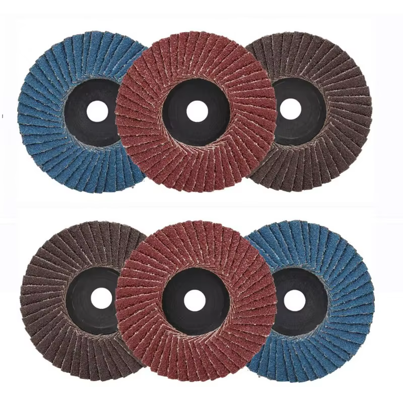 6 disques à lamelles en zircone de 75 mm (3 pouces) pour meuleuse d'angle, kit assorti de grains 40/