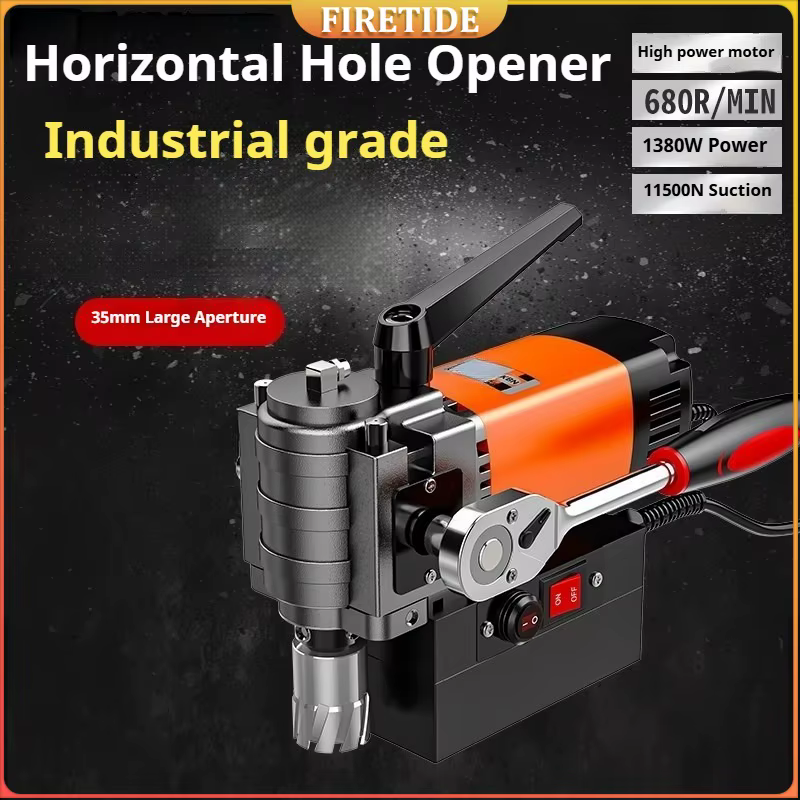 Perceuse magnétique horizontale portable de petite taille, perceuse électrique multifonctionnelle po