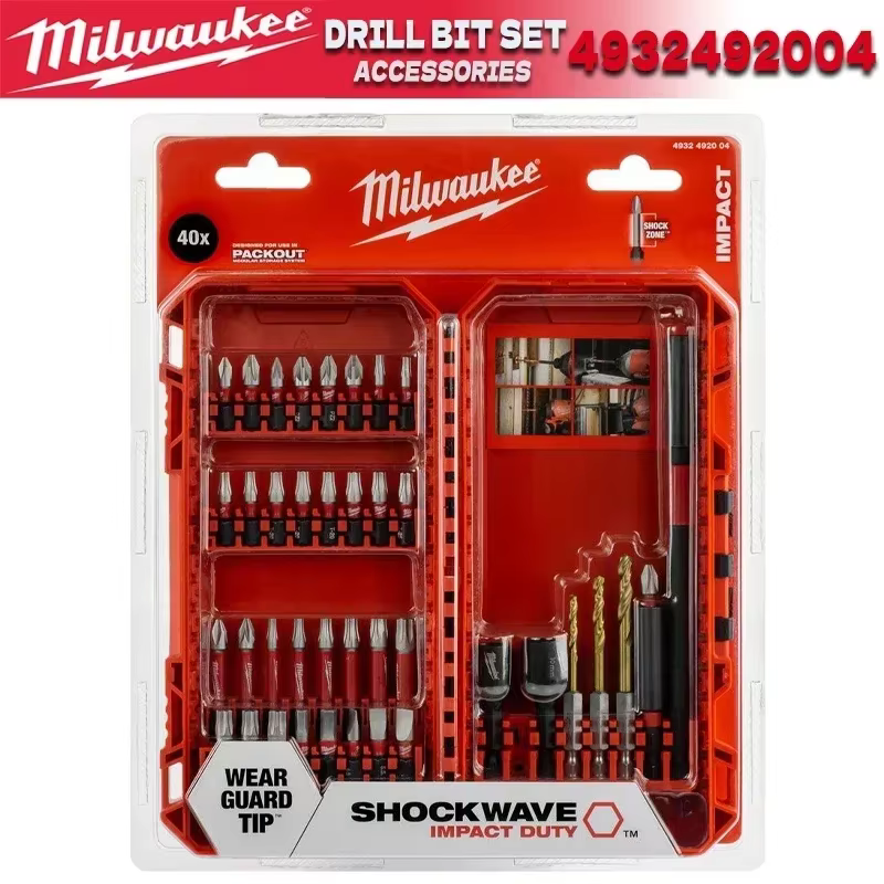 Milwaukee 4932492004 Jeu de forets pour outils électriques, 48, 32, 4013, 48, 89, 2531, 4860, 48, 89