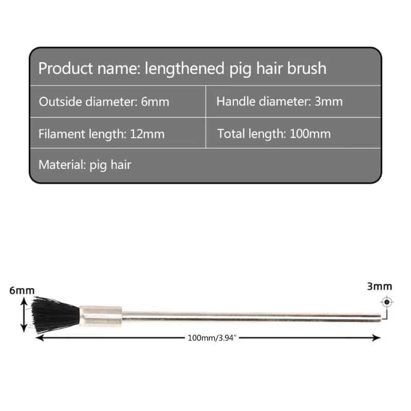 R9uf en acier métallique brosse en laiton mini-pinceau rotatif outil rotatif pour percevoir broyage 