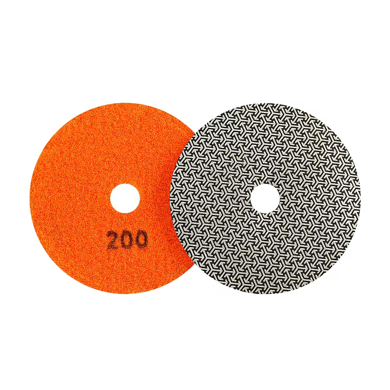 Disques de ponçage électroplaqués au diamant de 4 pouces (100 mm), grain 60/100/200/400, pour le pol