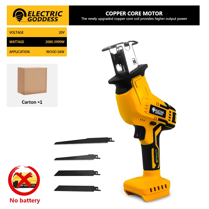 Scies sauteuses sans fil 3999W avec adaptateur de batterie, conversion de connecteur de batterie Dew