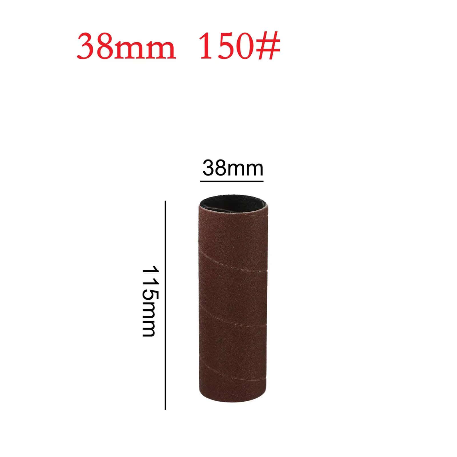 Manchons de tambour de ponçage, papier de verre, outils abrasifs, grain 80/150/240, broche vibrante
