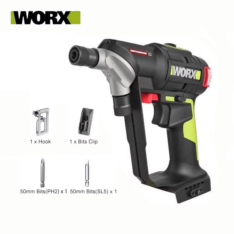 WORX WU177 clé à moteur électrique sans brosse à couple élevé tournevis à percussion sans fil perceu