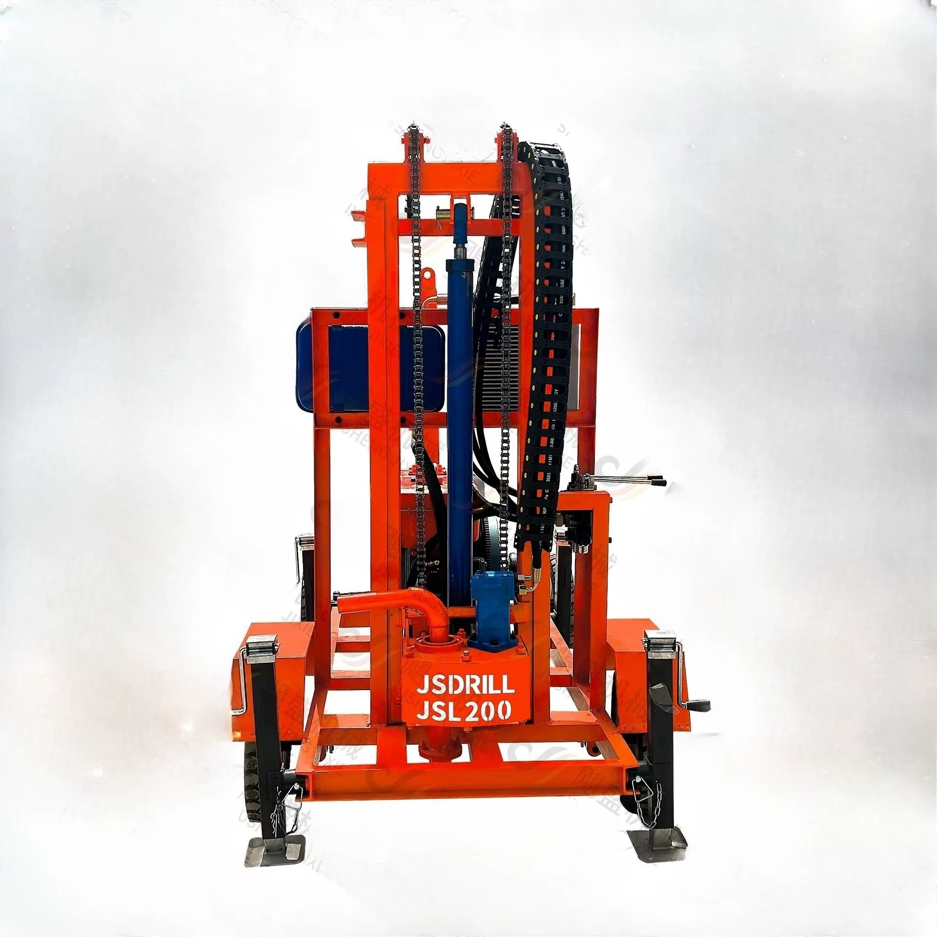 Plate-forme de forage de 200m pour puits d'eau 200m Perforadora Pozos Machine de forage de forage d'