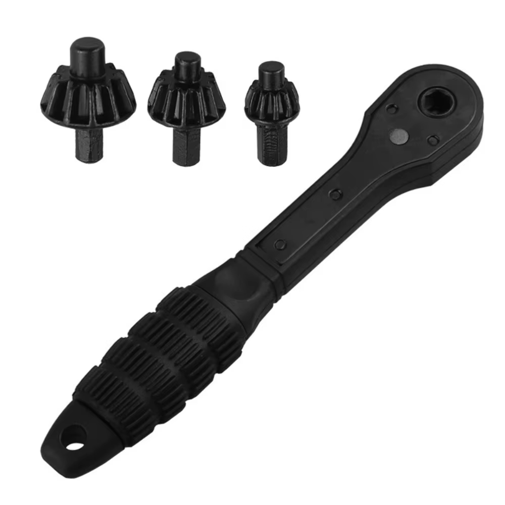 Clé à cliquet à double tête pour mandrin de perceuse, démontage rapide, clé de mandrin de perceuse,
