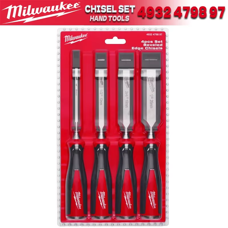 MILWAUElle-Kit de burin à bord biseauté, ensemble d'outils à main, accessoires pour outils électriqu