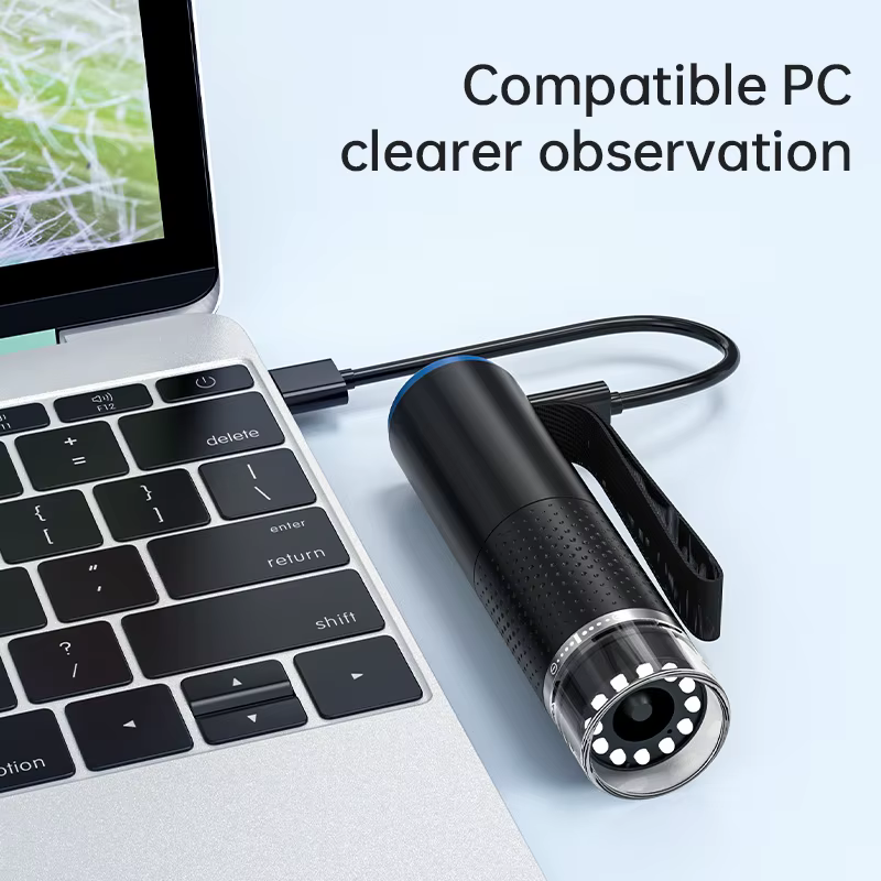 50X-1000X WiFi Microscope électronique numérique Portable 200W Pixel typc-c charge LED réglable pour