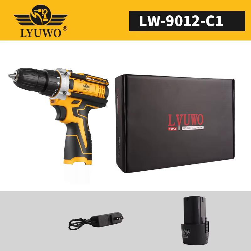 LYUWO12V perceuse électrique sans fil tournevis électrique Rechargeable Mini pilote de puissance san
