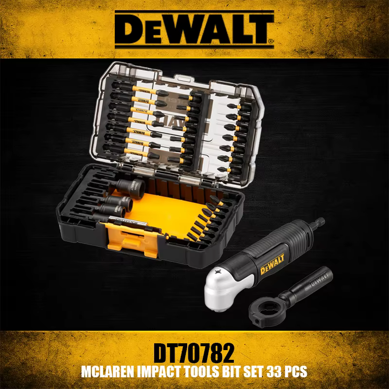 DEWALT DT70782 MCLAREN Ensemble de 33 embouts pour outils à percussion, accessoires pour outils élec