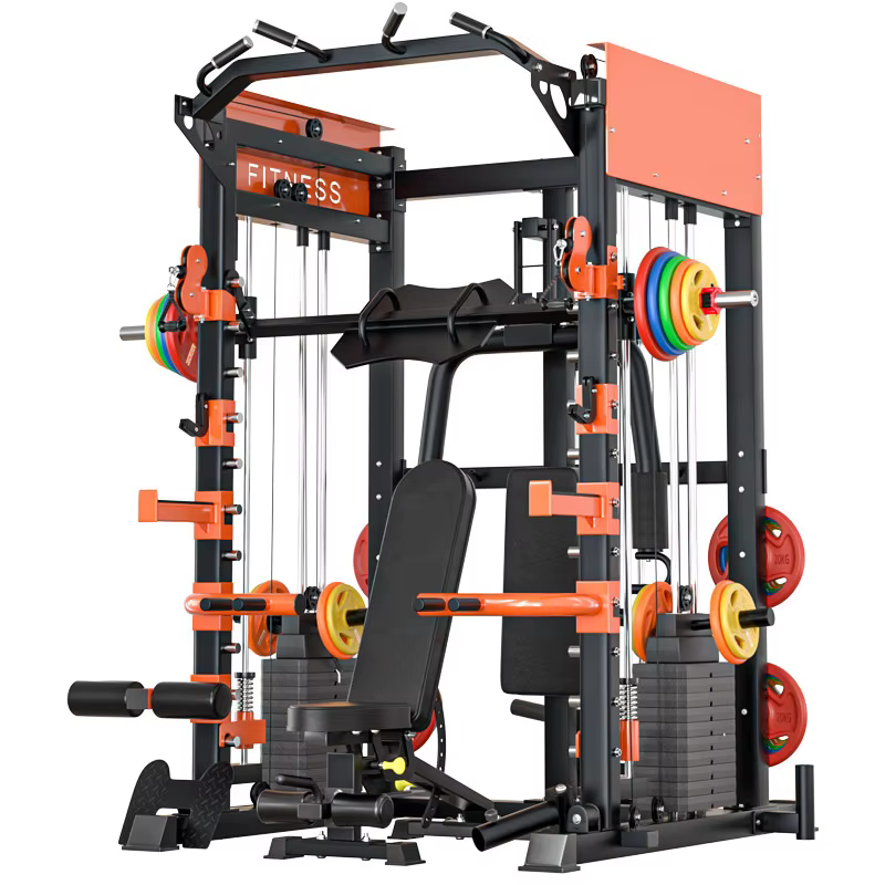 Machine Smith multifonctionnelle pour entraînement complet, grand équipement de fitness, cadre de po