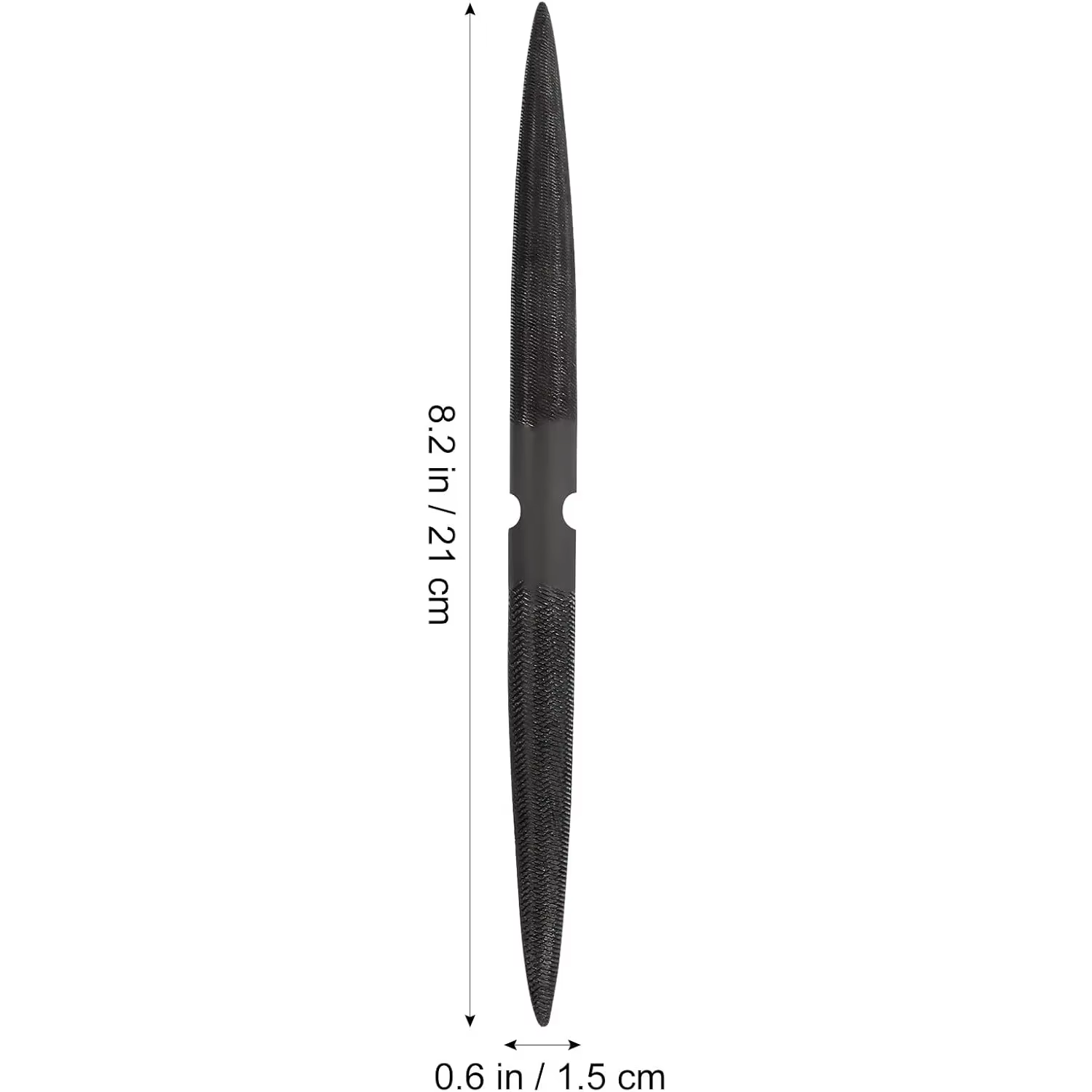 Lime à cire professionnelle de 8 pouces, double extrémité, design demi-rond et plat, outil de sculpt