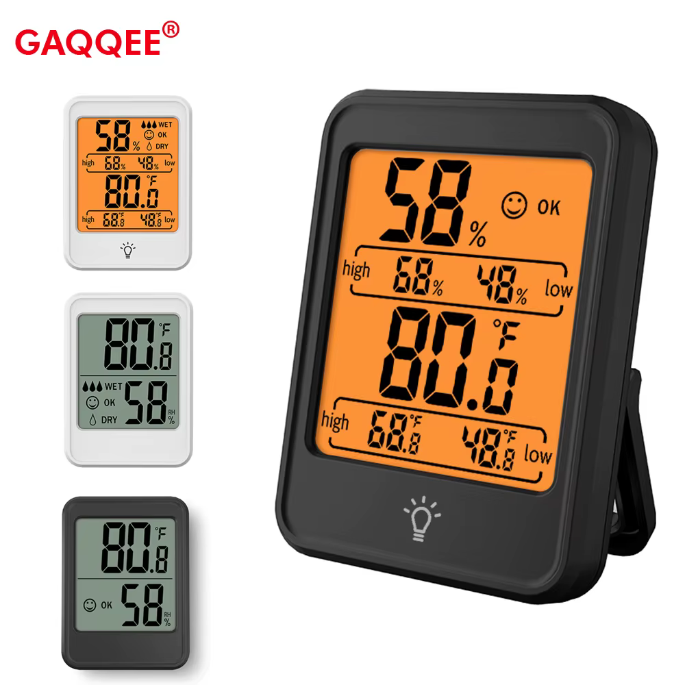 Thermomètre numérique LCD de grande taille, hygromètre électronique pour pièce intérieure, capteur d