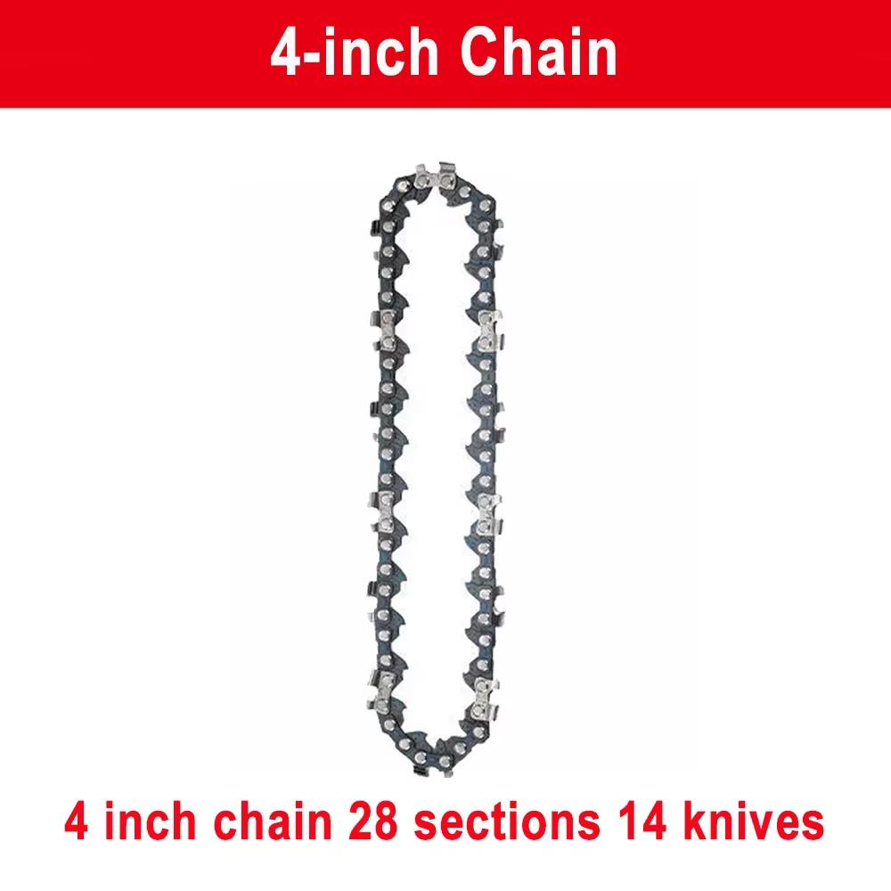 1/4 chaîne de tronçonneuse 4/6/8 pouces Mini chaînes de tronçonneuse en acier tronçonneuses électriq