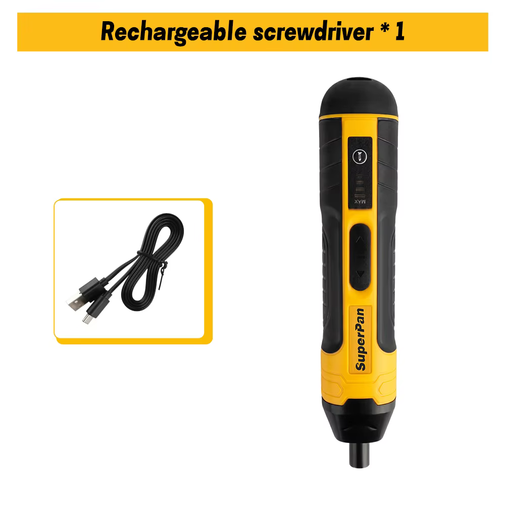 Tournevis électrique sans fil HTCordless 1300mAh rechargeable, perceuse réglable, outil multifonctio