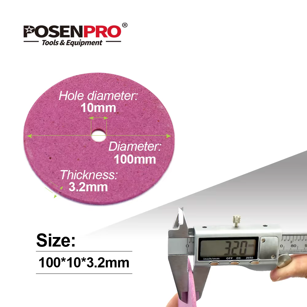 POSENPRO affûteuse de tronçonneuse électrique meule 100mm d'épaisseur 3.2mm bord de coupe et de poli
