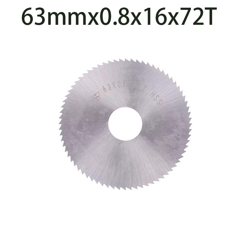 Lame de scie circulaire en acier HSS pour machine à découper CNC, outil de coupe en métal, 63mm, W65