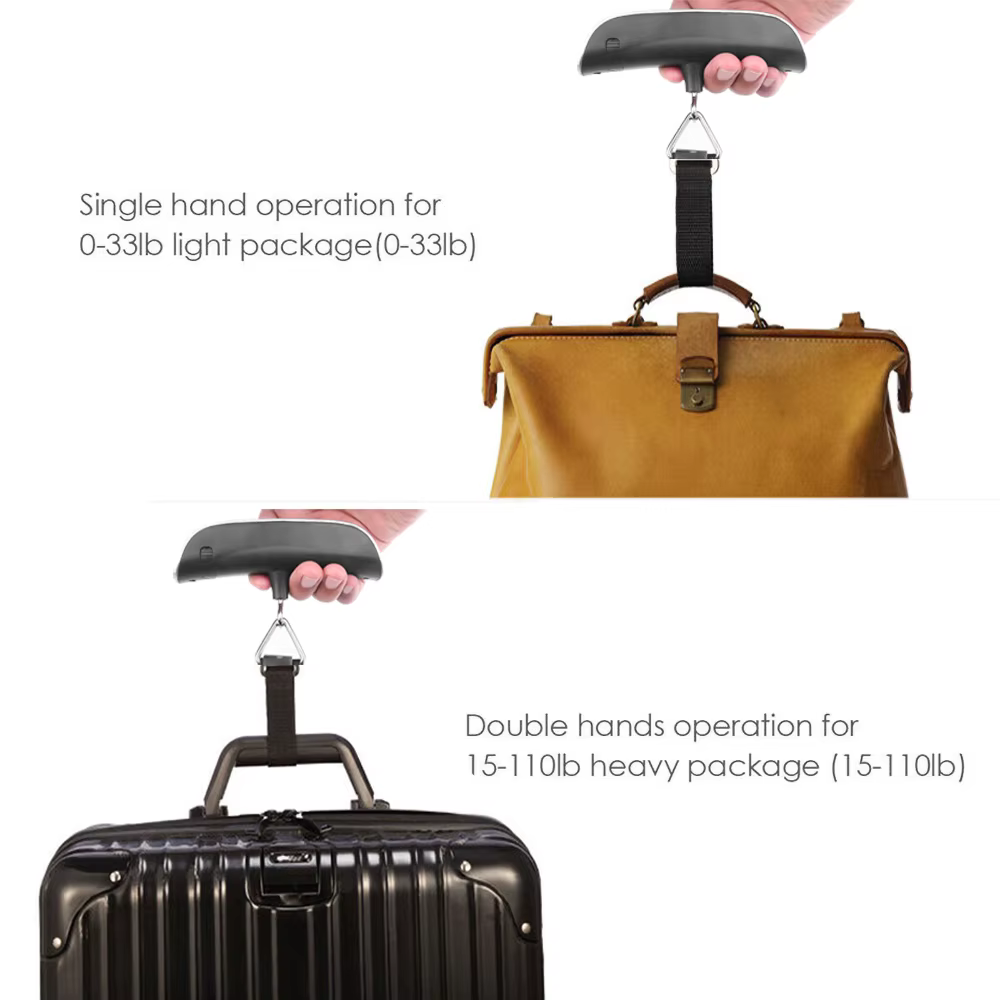 50kg x 10g Balance numérique Portable LCD affichage Mini Balance suspendue électronique bagages vali