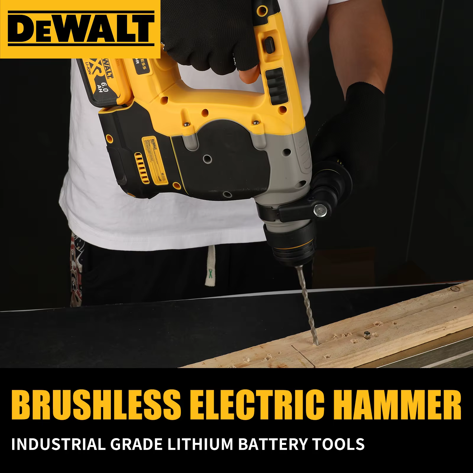 DEWALT DCH273 Marteau rotatif sans balais, batterie 20 V 6,0 Ah, énergie d'impact 2.1J, 360 ° Poigné