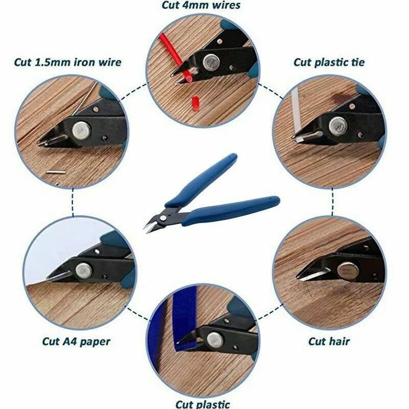 Pince coupante diagonale NJBLZQ en acier au carbone pour câbles électriques, coupe-fils, outil manue