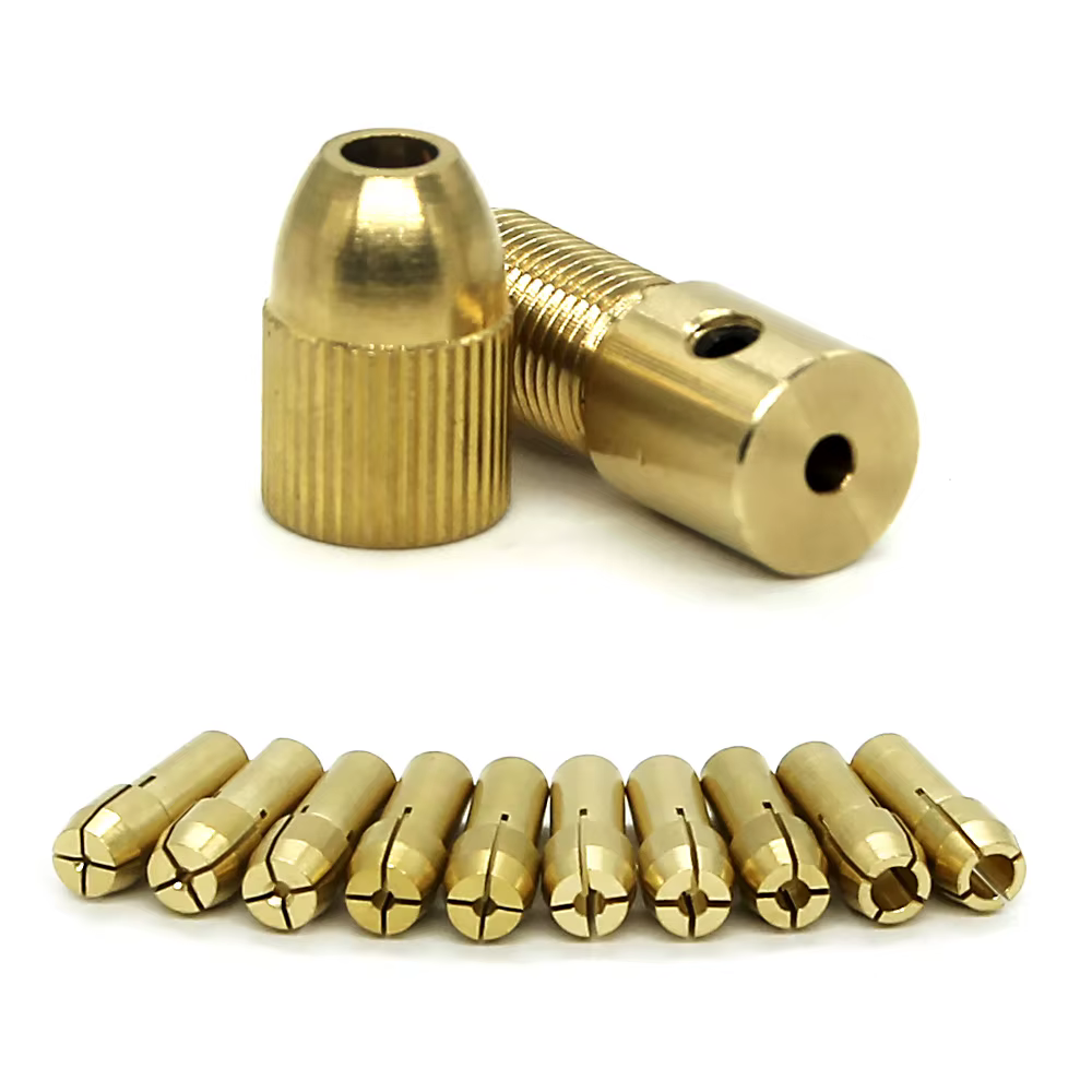 Mini perceuse à pince en laiton pour moteur électrique, adaptateur de mandrin, adaptateur de foret s