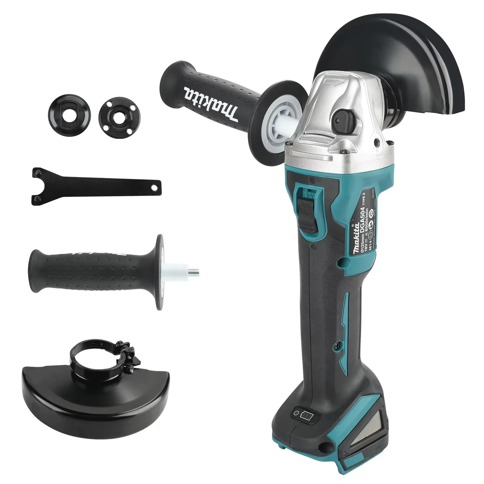 Meuleuses électriques sans fil Makita DGA504 18V 6.0Ah 125mm, meuleuses d'angle (outil nu)