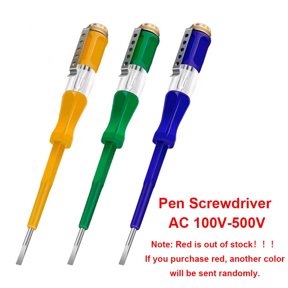 Stylo tournevis AC 100 V-500 V stylo de poche capteur détecteur de tension testeur tournevis pince T