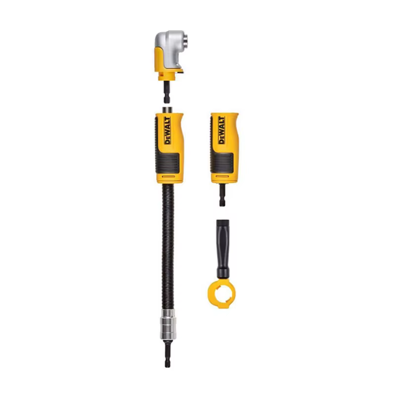 DEOBCT DWAMRASET MAX FIT Adaptateur de perceuse à angle droit, d'avant Torq, Système 4 en 1, Compact