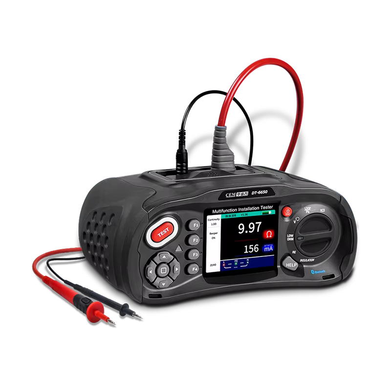Testeur d'installation multifonction avec écran LCD couleur TFT de 3,5 pouces, testeur de tension, d