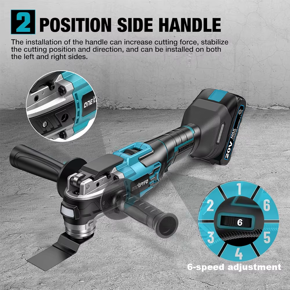 Makita-Scie Oscillante Électrique Sans Balais à Vitesse Variable, Machine de Rénovation, Outil Multi