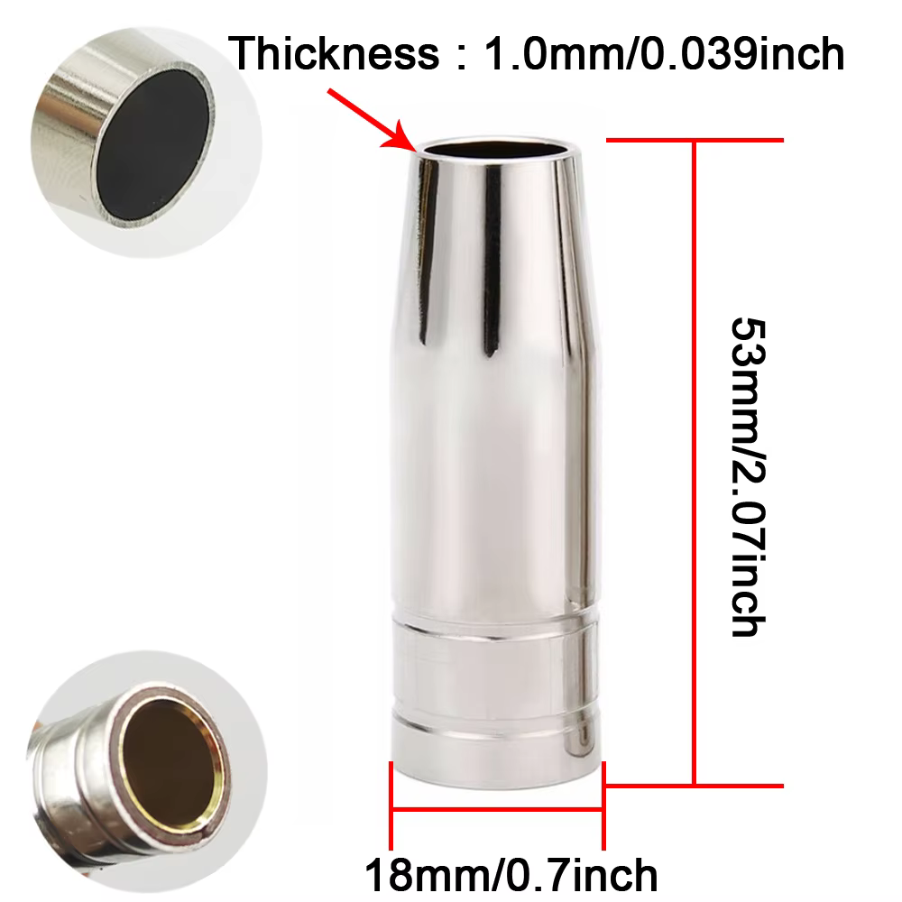 Consommables de soudage pour torche MIG 15AK, 15 pièces/30 pièces, 180A, support de pointes de buse