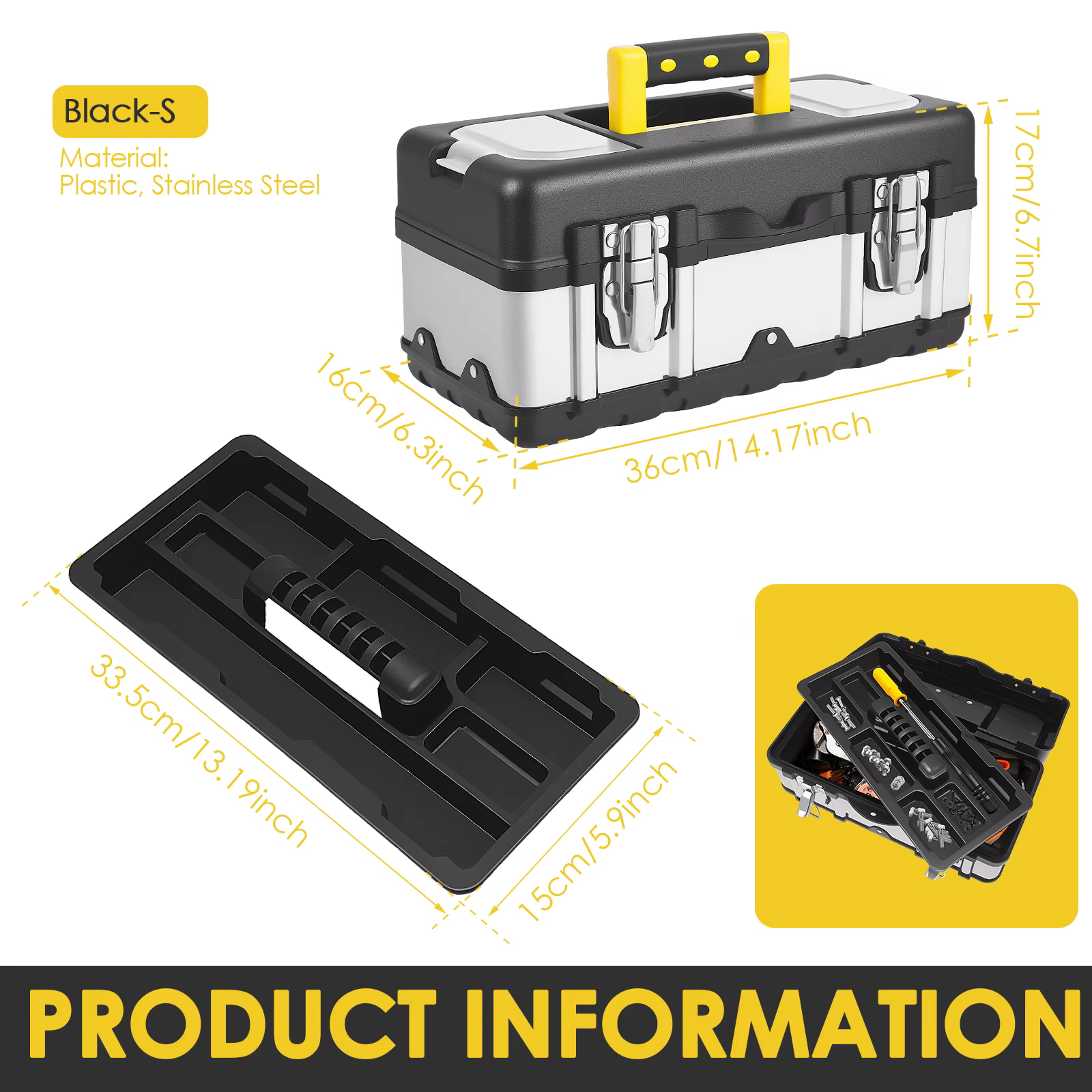 Boîte à outils en aluminium, équipement Portable, boîte à outils, étui rigide étanche, mallette de s